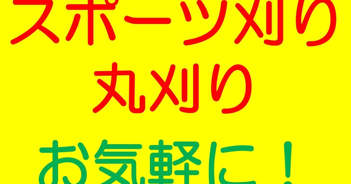 スポーツ刈り 丸刈り 刈上げ部分だけのカット も お気軽にお越しください ヘアカット専門の美容室 ありも 多くのお客様から好評のブログを更新するカット専門の美容室を金剛 大阪狭山で営んでいます